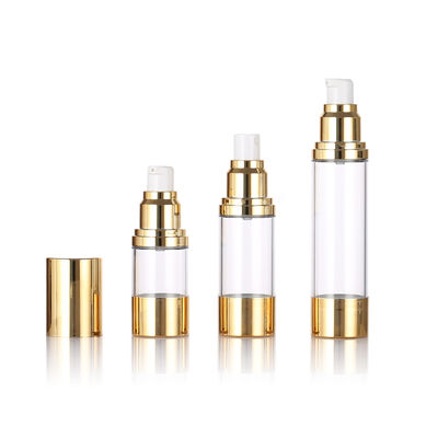 15ml 30ml 50ml 슬림 공기 없는 펌프 병을 시크린 프린팅 로션 & 세럼과 함께 피부 관리 포장