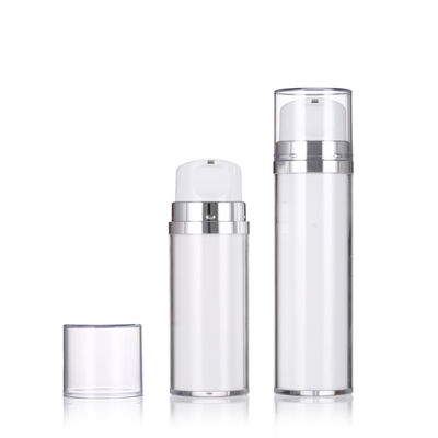80ml 120ml 고급 로션 병과 함께 흰색 공기 없는 로션 병