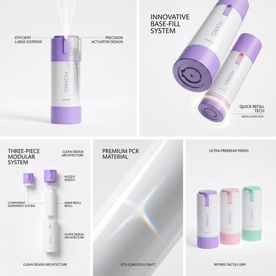 프리미엄 스킨케어 세럼 포장용 럭셔리 프로스트 50ml 에어리스 펌프 병 진공 보존 기술