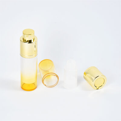 코스메틱 럭셔리 AS 공기 없는 펌프 병 15ml 30ml 50ml 흰색 이중 벽 공기 없는 세럼 병