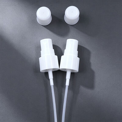 20-410 둥근 반 캡 PP 플라스틱 부드러운 얇은 안개 스프레이어 용량 0.12cc