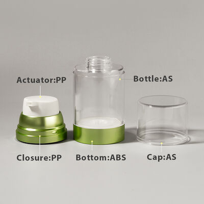 공장 도매 럭셔리 100ml 150ml 120ml ABS AS 에어리스 펌프 병 (무광/유광 UV 공예)