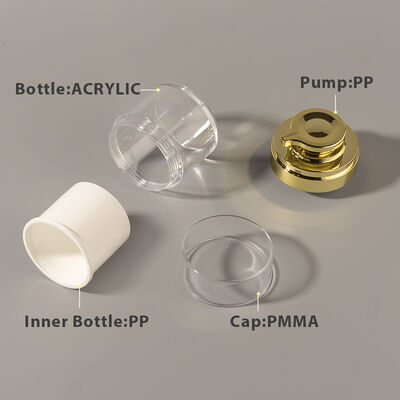 Wholesale Factory  Hot Sale 50ml  Airless Pump Bottle for Personal Care High Quality Customized