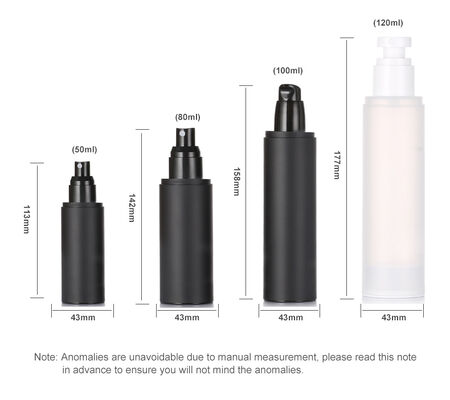 대가 120ml 매트 PP 플라스틱 안개 스프레이 병 뚜?? 이 있는 얼굴 크림 로션 스피드 케어 세움