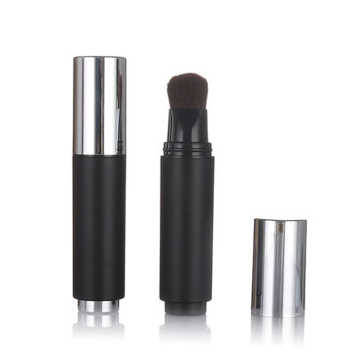 검은색 공기 없는 피부 관리 병 20ml 플라스틱 공기 없는 로션 병 붓 머리로