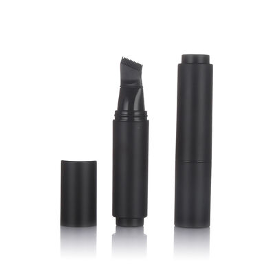 검은색 공기 없는 피부 관리 병 20ml 플라스틱 공기 없는 로션 병 붓 머리로