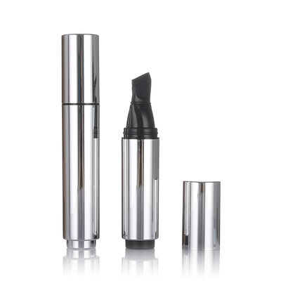 검은색 공기 없는 피부 관리 병 20ml 플라스틱 공기 없는 로션 병 붓 머리로