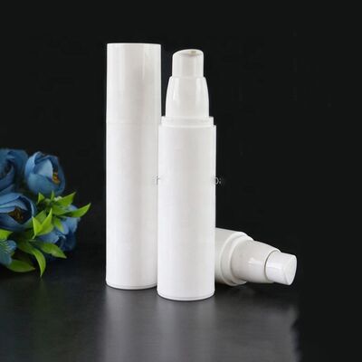독특한 흰색 화장품 포장 50ml 둥근 플라스틱 공기 없는 병