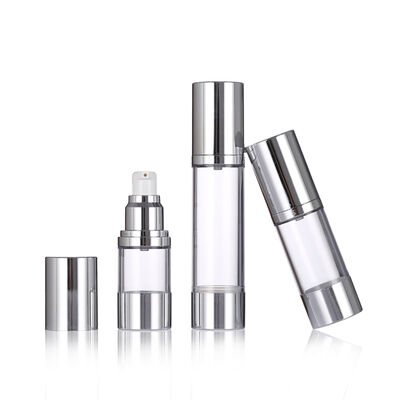 15ml 30ml 50ml 슬림 공기 없는 펌프 병을 시크린 프린팅 로션 & 세럼과 함께 피부 관리 포장