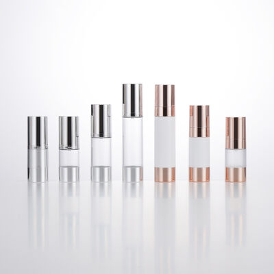 빈 여행 미니 둥근 공기 없는 로션 병 15ml 30ml 50ml 로즈 골드 진공 병