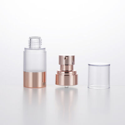 빈 여행 미니 둥근 공기 없는 로션 병 15ml 30ml 50ml 로즈 골드 진공 병