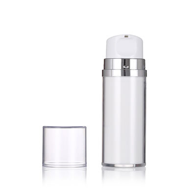 80ml 120ml 고급 로션 병과 함께 흰색 공기 없는 로션 병