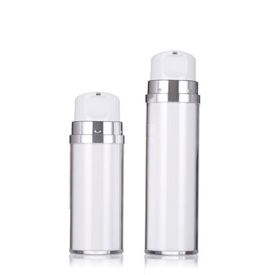 80ml 120ml 고급 로션 병과 함께 흰색 공기 없는 로션 병