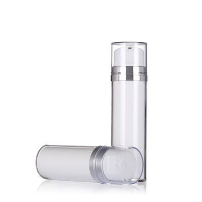 80ml 120ml 고급 로션 병과 함께 흰색 공기 없는 로션 병