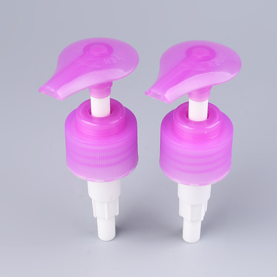 1.8 입방 센티미터 샴푸 핑크색 로션 펌프 UV 코팅된 스크루 상하향 잠금장치