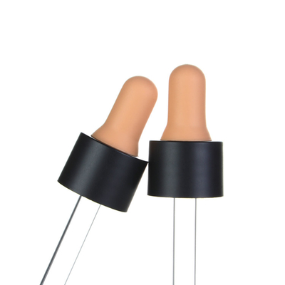 빨간 충돌 화장용 글라스 점적기, 대나무 점적기는 정유를 위해 완성합니다
