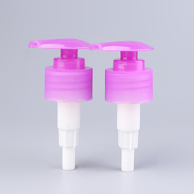 1.8 입방 센티미터 샴푸 핑크색 로션 펌프 UV 코팅된 스크루 상하향 잠금장치
